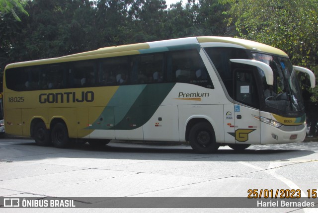 Empresa Gontijo de Transportes 18025 na cidade de São Paulo, São Paulo, Brasil, por Hariel Bernades. Número da foto: #10921424.