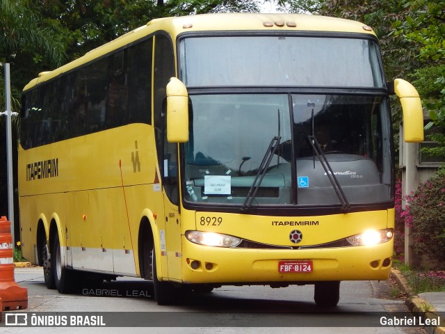 Viação Itapemirim 8929 na cidade de São Paulo, São Paulo, Brasil, por Gabriel Leal. ID da foto: 10925168.