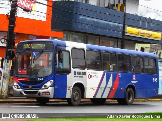 BR Mobilidade Baixada Santista 8145 na cidade de Cubatão, São Paulo, Brasil, por Adam Xavier Rodrigues Lima. Número da foto: #10925044.