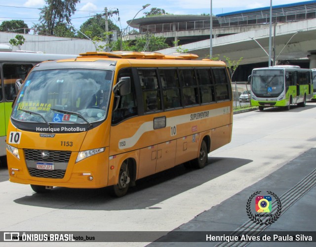 Transporte Suplementar de Belo Horizonte 1153 na cidade de Belo Horizonte, Minas Gerais, Brasil, por Henrique Alves de Paula Silva. Número da foto: #10925223.