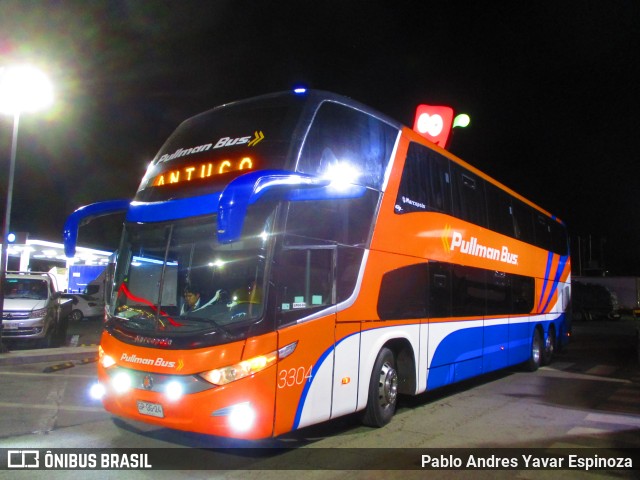 Pullman Bus 3304 na cidade de Chillán, Ñuble, Bío-Bío, Chile, por Pablo Andres Yavar Espinoza. ID da foto: 10926164.