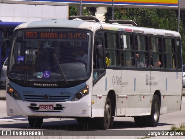 Viação Redentor C47709 na cidade de Rio de Janeiro, Rio de Janeiro, Brasil, por Jorge Gonçalves. Número da foto: #10925585.
