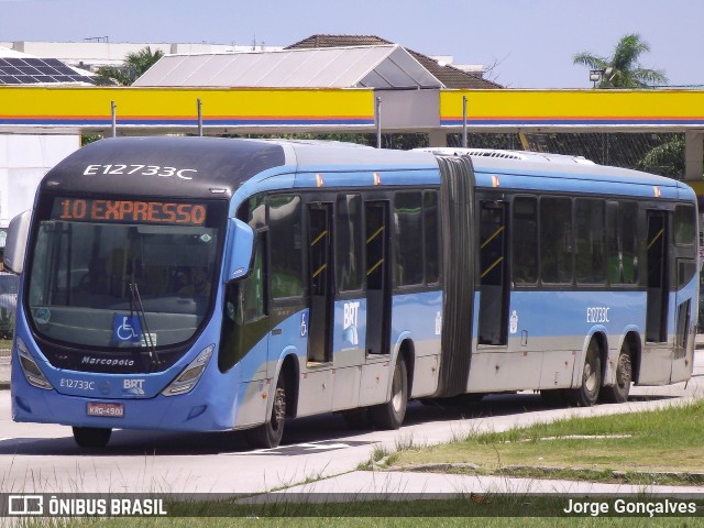 Mobi Rio E12733C na cidade de Rio de Janeiro, Rio de Janeiro, Brasil, por Jorge Gonçalves. Número da foto: #10925570.