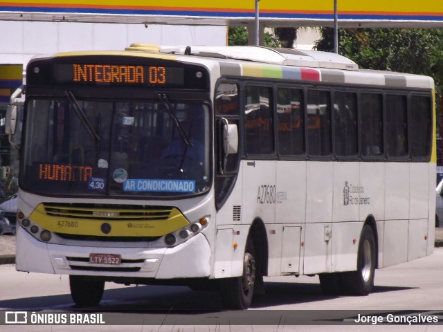Transportes Vila Isabel A27680 na cidade de Rio de Janeiro, Rio de Janeiro, Brasil, por Jorge Gonçalves. Número da foto: #10925598.