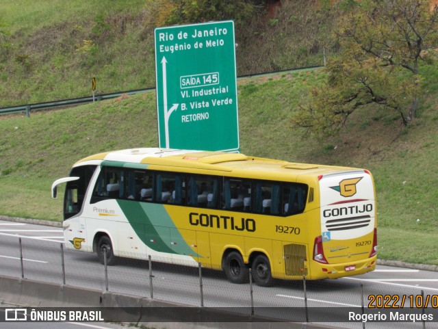 Empresa Gontijo de Transportes 19270 na cidade de São José dos Campos, São Paulo, Brasil, por Rogerio Marques. ID da foto: 10924976.