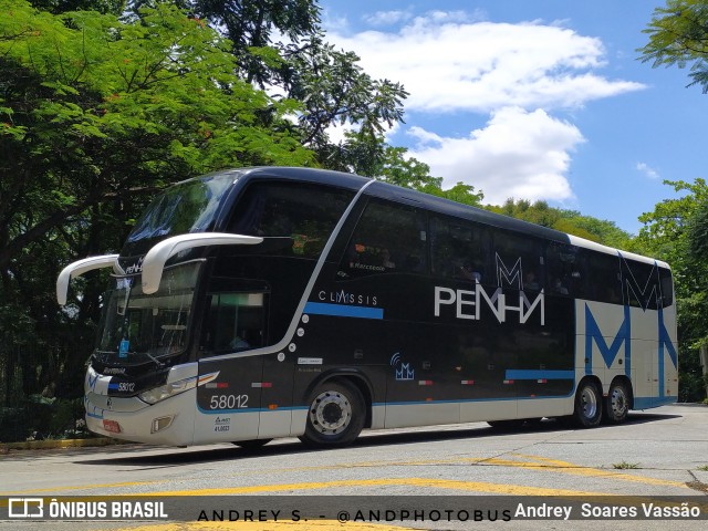 Empresa de Ônibus Nossa Senhora da Penha 58012 na cidade de São Paulo, São Paulo, Brasil, por Andrey  Soares Vassão. Número da foto: #10926692.