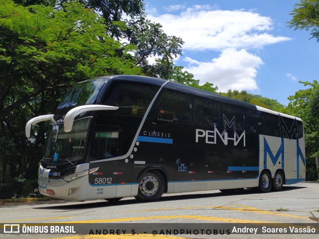 Empresa de Ônibus Nossa Senhora da Penha 58012 na cidade de São Paulo, São Paulo, Brasil, por Andrey  Soares Vassão. ID da foto: 10926692.