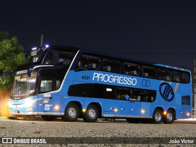 Auto Viação Progresso 6231 na cidade de Teresina, Piauí, Brasil, por João Victor. ID da foto: 10926695.