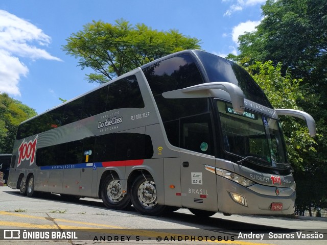 Auto Viação 1001 RJ 108.1137 na cidade de São Paulo, São Paulo, Brasil, por Andrey  Soares Vassão. ID da foto: 10926686.