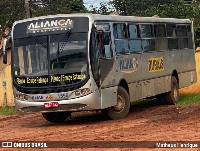 Aliança Transportes 1590 na cidade de Anaurilândia, Mato Grosso do Sul, Brasil, por Matheus Henrique. ID da foto: 10926006.