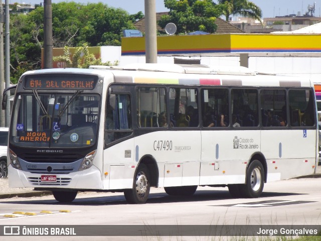 Viação Redentor C47490 na cidade de Rio de Janeiro, Rio de Janeiro, Brasil, por Jorge Gonçalves. ID da foto: 10924666.