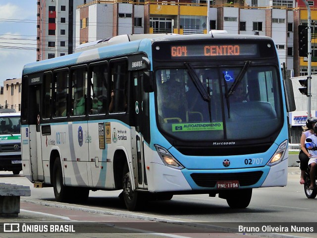 Viação Fortaleza 02707 na cidade de Fortaleza, Ceará, Brasil, por Bruno Oliveira Nunes. Número da foto: #10930461.