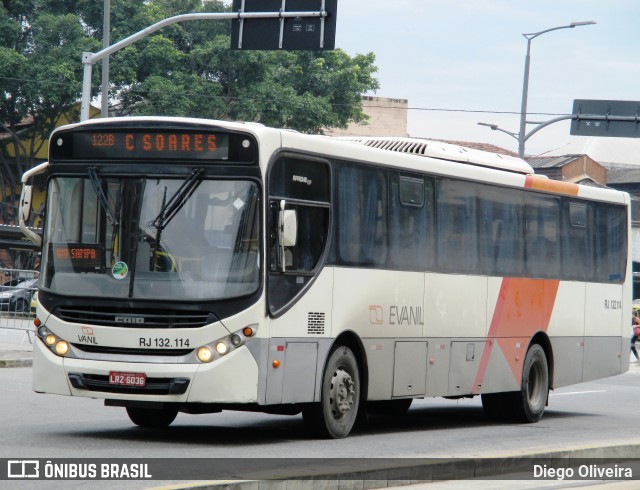Evanil Transportes e Turismo RJ 132.114 na cidade de Rio de Janeiro, Rio de Janeiro, Brasil, por Diego Oliveira. Número da foto: #10929558.