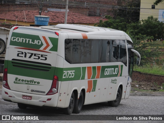 Empresa Gontijo de Transportes 21755 na cidade de Caruaru, Pernambuco, Brasil, por Lenilson da Silva Pessoa. ID da foto: 10928858.