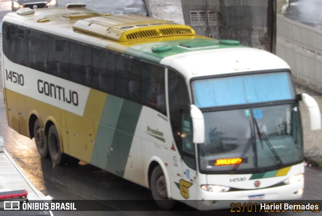 Empresa Gontijo de Transportes 14510 na cidade de Belo Horizonte, Minas Gerais, Brasil, por Hariel Bernades. ID da foto: 10928567.