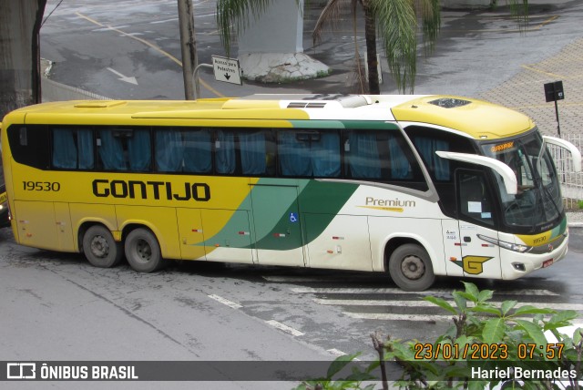 Empresa Gontijo de Transportes 19530 na cidade de Belo Horizonte, Minas Gerais, Brasil, por Hariel Bernades. ID da foto: 10928720.