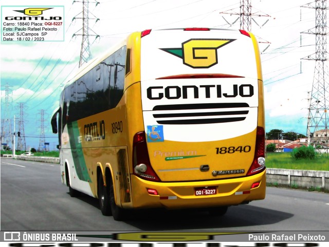 Empresa Gontijo de Transportes 18840 na cidade de São José dos Campos, São Paulo, Brasil, por Paulo Rafael Peixoto. Número da foto: #10928248.