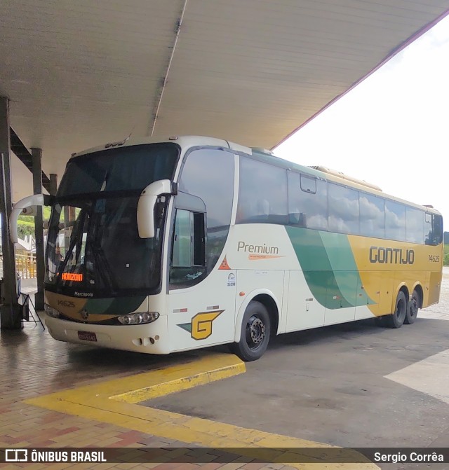 Empresa Gontijo de Transportes 14625 na cidade de João Monlevade, Minas Gerais, Brasil, por Sergio Corrêa. ID da foto: 10927250.