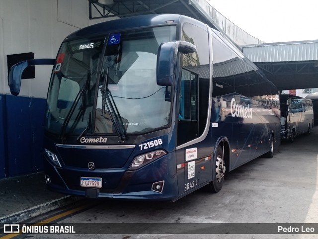 Viação Cometa 721508 na cidade de Sorocaba, São Paulo, Brasil, por Pedro Leo. ID da foto: 10928478.