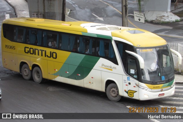 Empresa Gontijo de Transportes 19365 na cidade de Belo Horizonte, Minas Gerais, Brasil, por Hariel Bernades. Número da foto: #10928673.