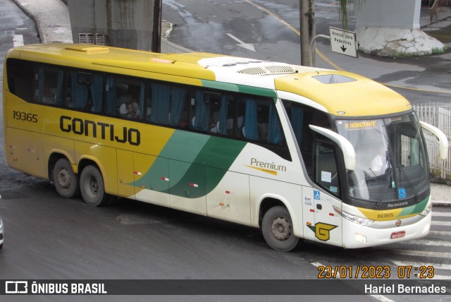 Empresa Gontijo de Transportes 19365 na cidade de Belo Horizonte, Minas Gerais, Brasil, por Hariel Bernades. ID da foto: 10928673.