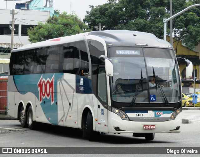 Auto Viação 1001 3403 na cidade de Rio de Janeiro, Rio de Janeiro, Brasil, por Diego Oliveira. Número da foto: #10930156.