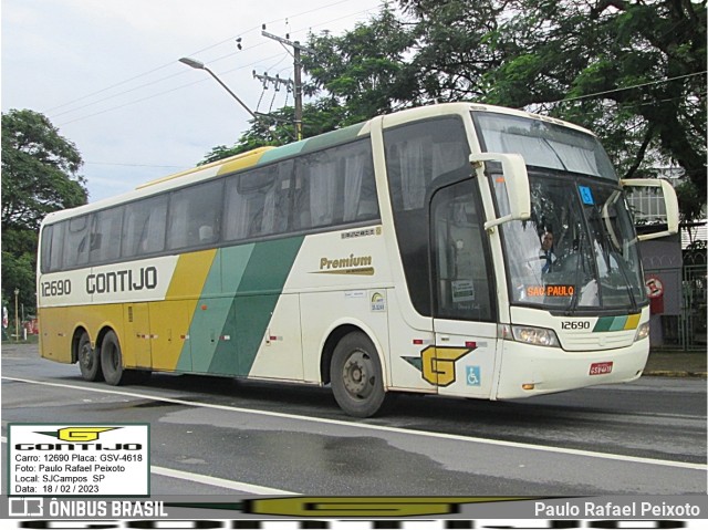 Empresa Gontijo de Transportes 12690 na cidade de São José dos Campos, São Paulo, Brasil, por Paulo Rafael Peixoto. ID da foto: 10927120.