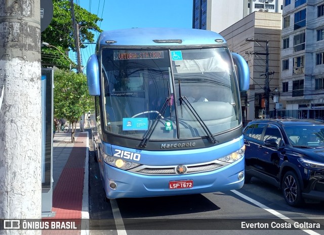 Viação Águia Branca 21510 na cidade de Vitória, Espírito Santo, Brasil, por Everton Costa Goltara. Número da foto: #10927460.