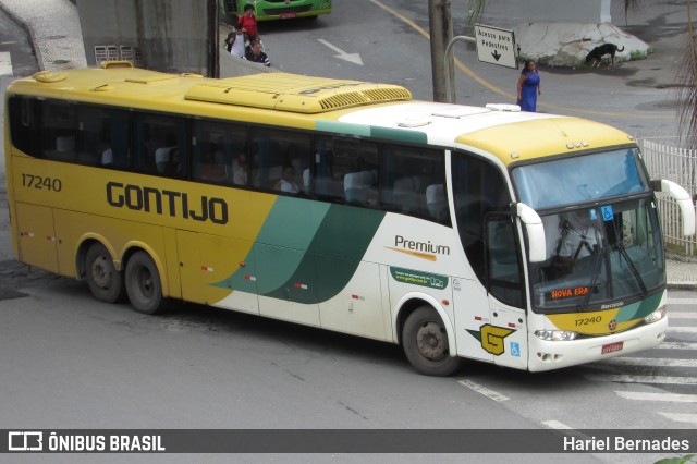 Empresa Gontijo de Transportes 17240 na cidade de Belo Horizonte, Minas Gerais, Brasil, por Hariel Bernades. ID da foto: 10932355.