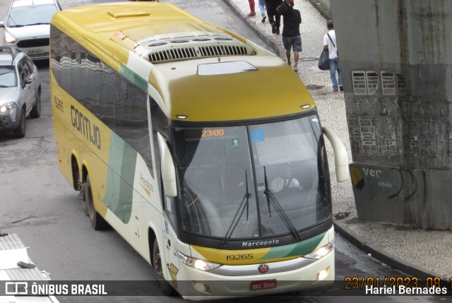 Empresa Gontijo de Transportes 19265 na cidade de Belo Horizonte, Minas Gerais, Brasil, por Hariel Bernades. ID da foto: 10932235.