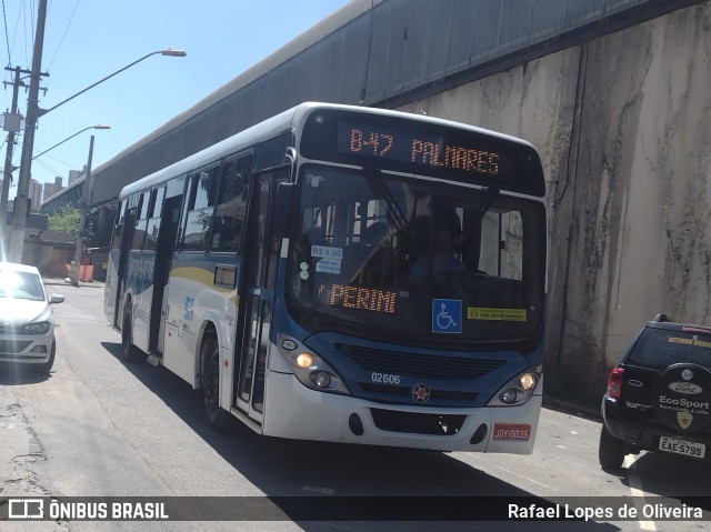 Viação Vaz 02 606 na cidade de Santo André, São Paulo, Brasil, por Rafael Lopes de Oliveira. Número da foto: #10933580.