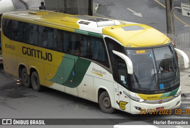 Empresa Gontijo de Transportes 19460 na cidade de Belo Horizonte, Minas Gerais, Brasil, por Hariel Bernades. ID da foto: 10932154.