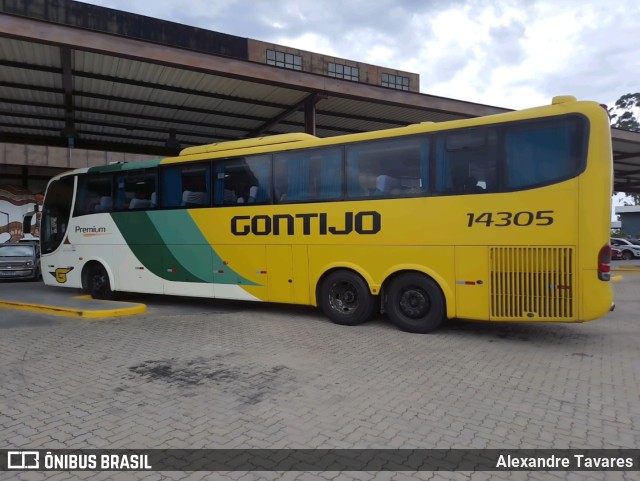 Empresa Gontijo de Transportes 14305 na cidade de Guararema, São Paulo, Brasil, por Alexandre Tavares. ID da foto: 10931941.