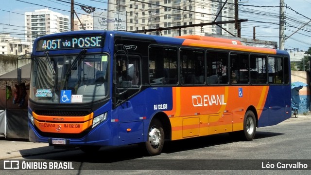 Evanil Transportes e Turismo RJ 132.138 na cidade de Nova Iguaçu, Rio de Janeiro, Brasil, por Léo Carvalho. Número da foto: #10931235.