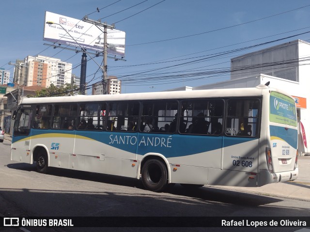 Viação Vaz 02 608 na cidade de Santo André, São Paulo, Brasil, por Rafael Lopes de Oliveira. Número da foto: #10931252.