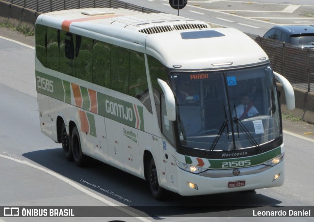 Empresa Gontijo de Transportes 21585 na cidade de Aparecida, São Paulo, Brasil, por Leonardo Daniel. ID da foto: 10933260.