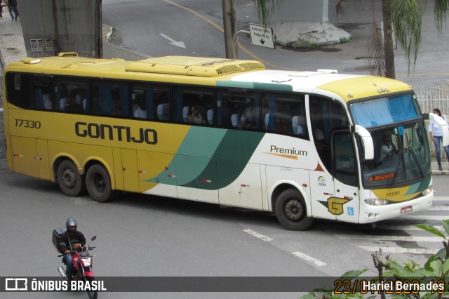 Empresa Gontijo de Transportes 17330 na cidade de Belo Horizonte, Minas Gerais, Brasil, por Hariel Bernades. ID da foto: 10932347.