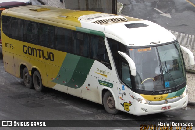 Empresa Gontijo de Transportes 18175 na cidade de Belo Horizonte, Minas Gerais, Brasil, por Hariel Bernades. ID da foto: 10931688.