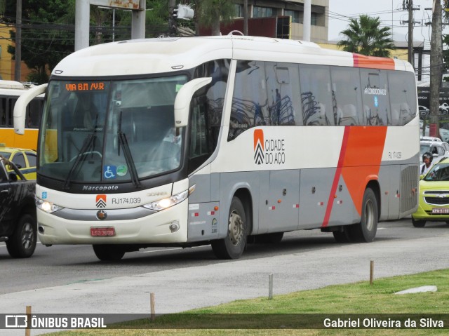 Viação Cidade do Aço RJ 174.039 na cidade de Rio de Janeiro, Rio de Janeiro, Brasil, por Gabriel Oliveira da Silva. Número da foto: #10931300.