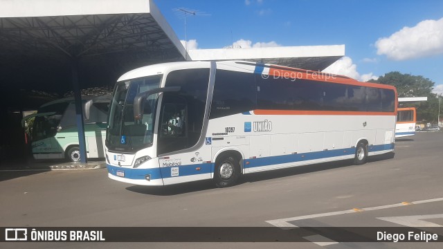 Expresso União 10397 na cidade de Formiga, Minas Gerais, Brasil, por Diego Felipe. ID da foto: 10932898.