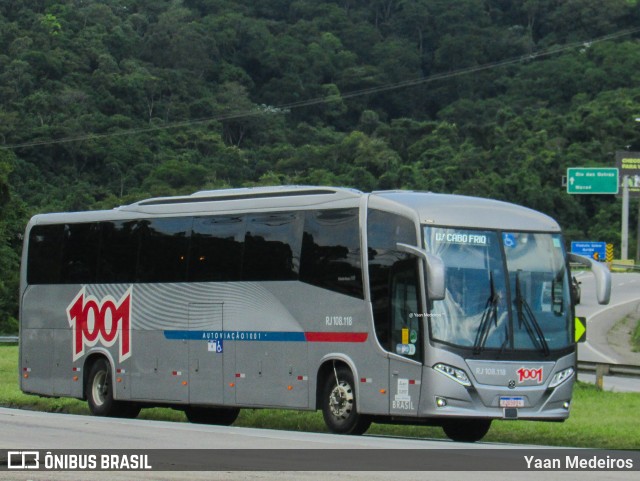 Auto Viação 1001 RJ 108.118 na cidade de Rio Bonito, Rio de Janeiro, Brasil, por Yaan Medeiros. ID da foto: 10933005.