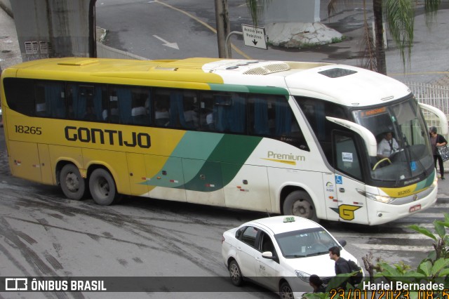 Empresa Gontijo de Transportes 18265 na cidade de Belo Horizonte, Minas Gerais, Brasil, por Hariel Bernades. Número da foto: #10932390.