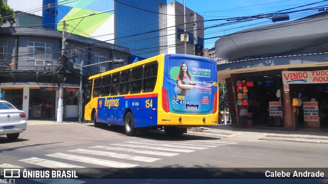 Auto Viação Reginas DC 4.154 na cidade de Duque de Caxias, Rio de Janeiro, Brasil, por Calebe Andrade. Número da foto: #10932083.