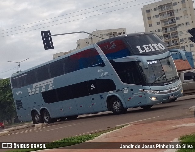 Viação Marlim 0115 na cidade de Porto Velho, Rondônia, Brasil, por Jandir de Jesus Pinheiro da Silva. Número da foto: #10932893.