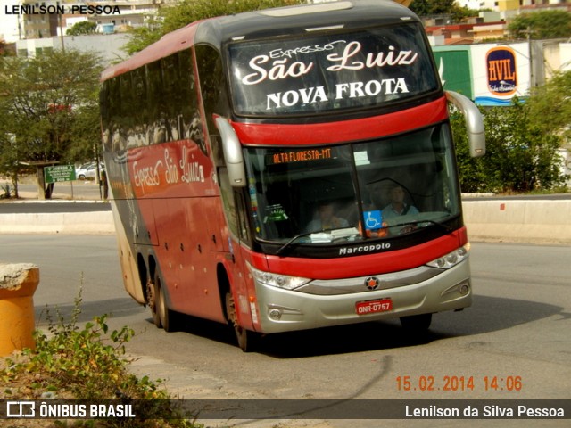 Expresso São Luiz 7800 na cidade de Caruaru, Pernambuco, Brasil, por Lenilson da Silva Pessoa. ID da foto: 10936646.