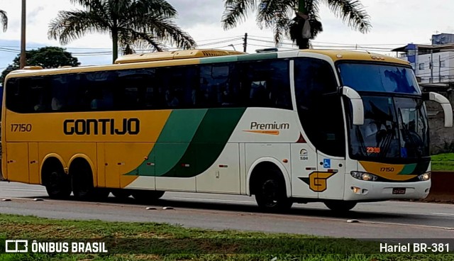 Empresa Gontijo de Transportes 17150 na cidade de Betim, Minas Gerais, Brasil, por Hariel BR-381. ID da foto: 10935506.