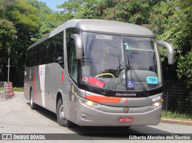 Empresa de Ônibus Pássaro Marron 45205 na cidade de São Paulo, São Paulo, Brasil, por Gilberto Mendes dos Santos. ID da foto: 10934371.