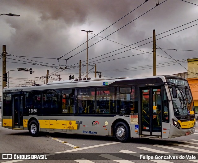 Viação Metrópole Paulista - Zona Leste 3 2066 na cidade de São Paulo, São Paulo, Brasil, por Felipe Goncalves do Vale. Número da foto: #10936744.