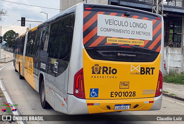 Mobi Rio E901028 na cidade de Rio de Janeiro, Rio de Janeiro, Brasil, por Claudio Luiz. Número da foto: #10936586.