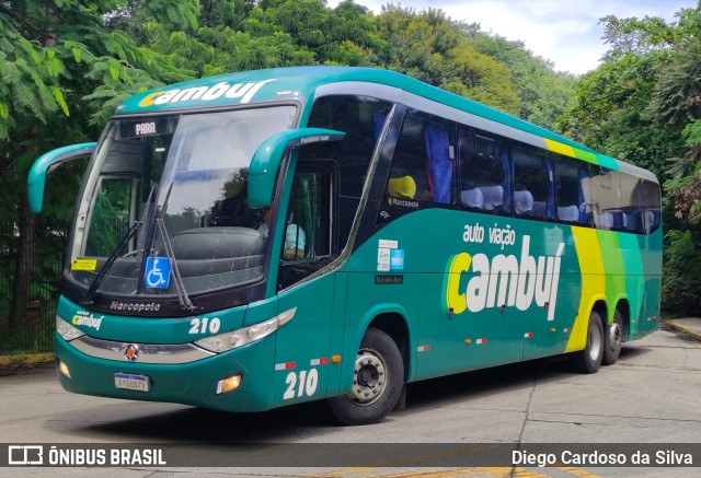 Auto Viação Cambuí 210 na cidade de São Paulo, São Paulo, Brasil, por Diego Cardoso da Silva. ID da foto: 10934602.